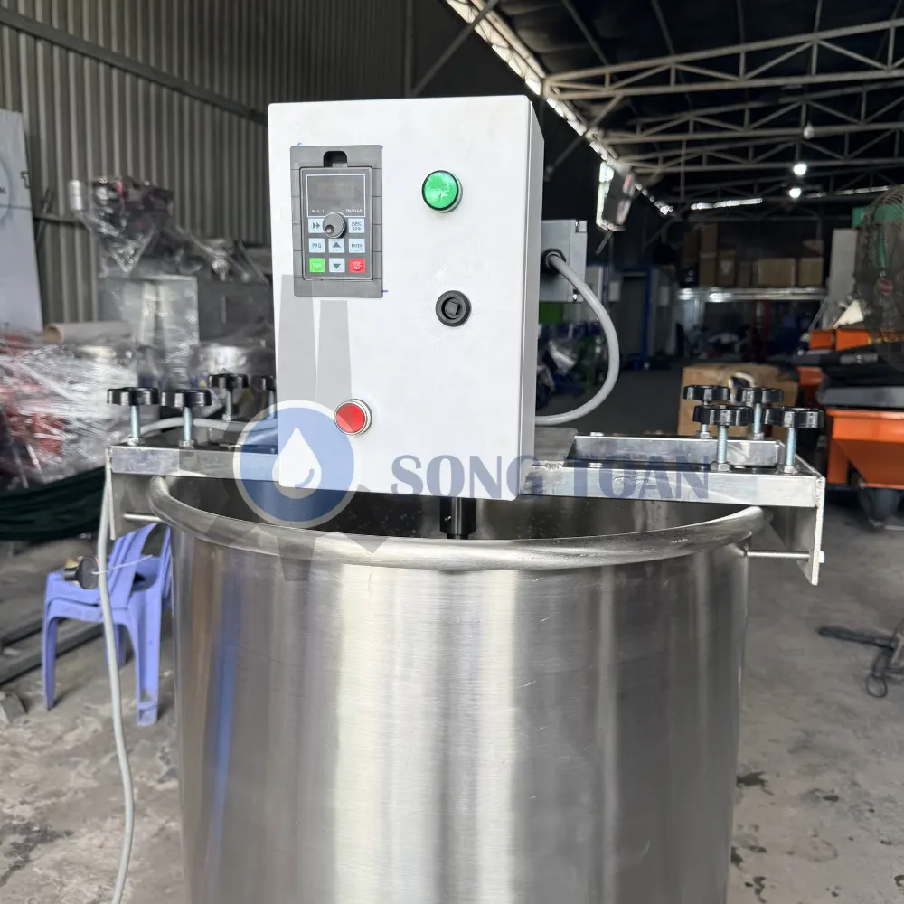máy khuấy gá ngang